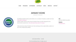 
                            12. AMWAY HOME — BIOQUEST FORMULA™ | Umweltfestival