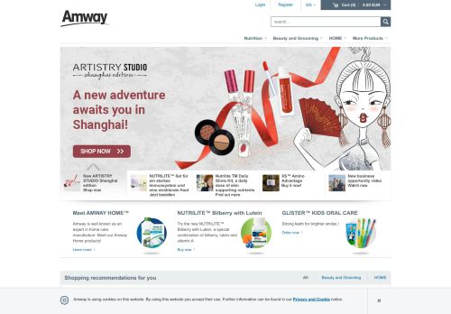 
                            1. Amway: Homepage