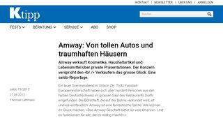 
                            2. Amway: Von tollen Autos und traumhaften Häusern - Artikel - www ...