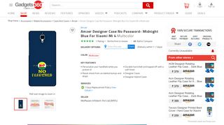 
                            3. Amzer Designer Case No Password- Midnight Blue For Xiaomi Mi 4 ...