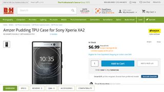 
                            8. Amzer Pudding TPU Case for Sony Xperia XA2 AMZ203703 B&H Photo