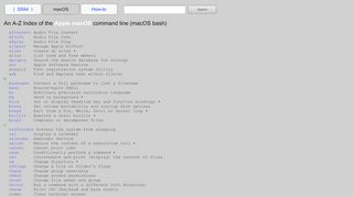 
                            7. An A-Z Index of the Apple macOS (OSX) command line - SS64 ...