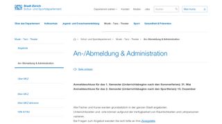 
                            3. An-/Abmeldung & Administration - Stadt Zürich