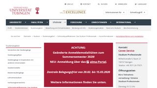 
                            11. An-/ Abmeldung - Uni Tübingen