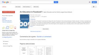 
                            11. An Education in Facebook?: Higher Education and the World's Largest ...