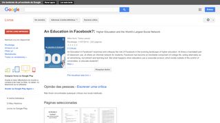 
                            7. An Education in Facebook?: Higher Education and the World's ...