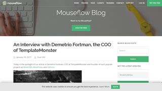 
                            13. An Interview with Demetrio Fortman, the COO of TemplateMonster ...