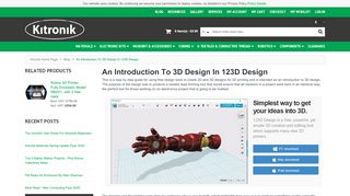 
                            11. An Introduction To 3D Design In 123D Design - Kitronik