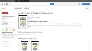 
                            8. An Introduction to Categorical Data Analysis