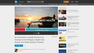 
                            10. An Introduction to Health Systems; An Overview of the Philippine Heal…