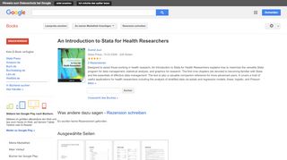 
                            8. An Introduction to Stata for Health Researchers