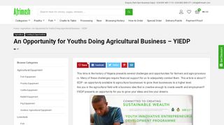 
                            8. An Opportunity for Youths Doing Agricultural Business - YIEDP ...
