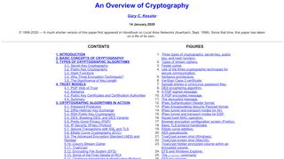 
                            9. An Overview of Cryptography - Gary Kessler