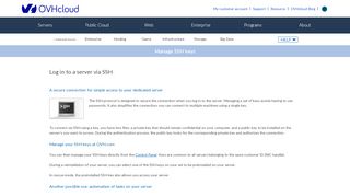 
                            12. An SSH connection to secure your server - OVH