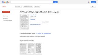 
                            7. An Universal Etymological English Dictionary, etc