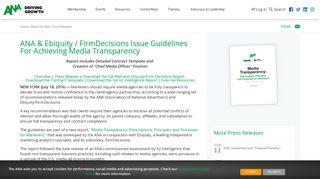 
                            9. ANA and Ebiquity / FirmDecisions Issue Guidelines For Achieving ...