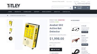 
                            8. Anabat SD2 Bat Detector | Identify & Monitor Bats Activity | Titley ...