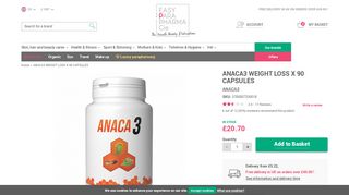 
                            6. ANACA3 WEIGHT LOSS X 90 CAPSULES - Easyparapharmacie