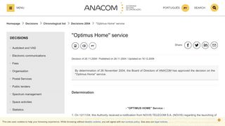 
                            6. ANACOM - ''Optimus Home'' service