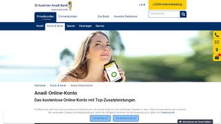 
                            2. Anadi Online-Konto | Austrian Anadi Bank AG