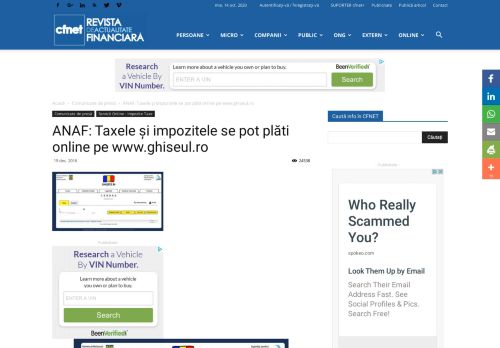 
                            8. ANAF: Taxele și impozitele se pot plăti online pe www.ghiseul.ro ...