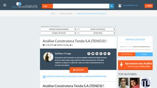 
                            12. Análise Construtora Tenda S.A (TEND3) ! | Janus Investimentos