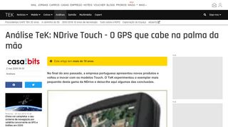 
                            8. Análise TeK: NDrive Touch - O GPS que cabe na palma da mão ...