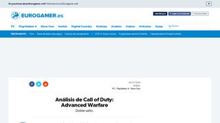 
                            10. Análisis de Call of Duty: Advanced Warfare • Eurogamer.es