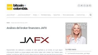 
                            5. Análisis del broker financiero JAFX - Noticias de Bitcoin en Colombia