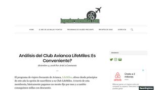 
                            12. Análisis del Club Avianca LifeMiles: Es Conveniente? - Ingeniero de ...