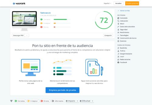 
                            13. Analiza el SEO de fastvue.co con WooRank | WooRank.com