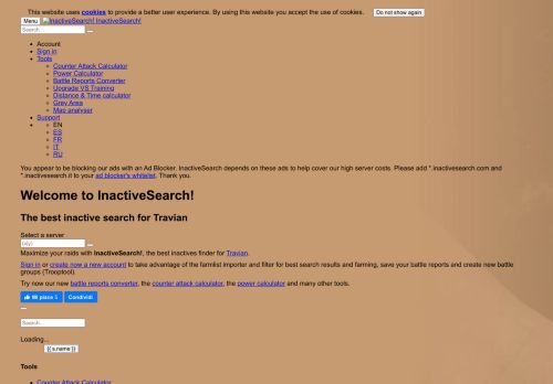 
                            8. Analyseur de carte Travian tx3.travian.fr - InactiveSearch!