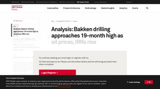 
                            12. Analysis: Bakken drilling approaches 19-month high as oil prices ...