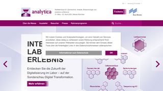 
                            3. analytica | Labortechnik – Analytik – Biotechnologie Messe