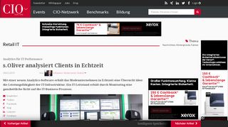 
                            10. Analytics für IT-Performance: s.Oliver analysiert Clients in Echtzeit - cio ...