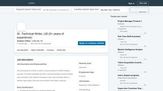 
                            11. Analytics Vidhya hiring Sr. Technical Writer, US (5+ years of ... - LinkedIn
