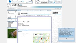 
                            7. analytik.de - Die Adresse für Analytiker - aescuLabor GmbH