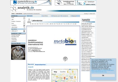 
                            12. analytik.de - Die Adresse für Analytiker - metabion GmbH/metabion ...