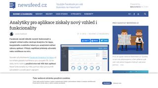 
                            8. Analytiky pro aplikace získaly nový vzhled i funkcionality | Newsfeed.cz