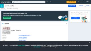 
                            13. Anand Maratha | Crunchbase