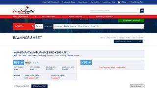 
                            11. Anand Rathi Insurance Brokers Ltd Balance Sheet, Financial ...