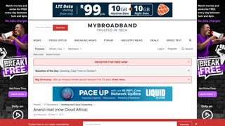 
                            3. Ananzi mail (now Cloud Africa) | MyBroadband