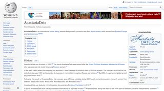 
                            8. AnastasiaDate - Wikipedia