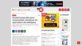 
                            7. Anatel lança site para consumidor reclamar de operadora de telefonia ...