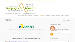 
                            11. ANATEL - Links para Serviço Radioamador e Radiocidadão PX