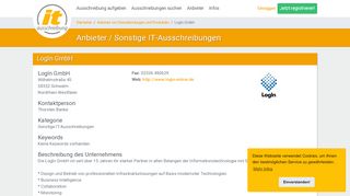 
                            11. Anbieter: LogIn GmbH (Sonstige Dienstleistungen und Produkte) | IT ...