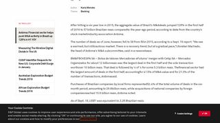 
                            13. Anbima: Financial sector helps push M&A activity in Brazil up 128% in ...