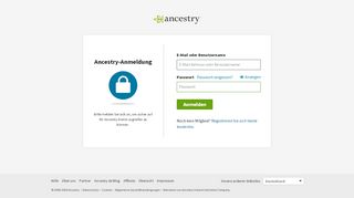 
                            1. Ancestry - anmelden - Ancestry.com