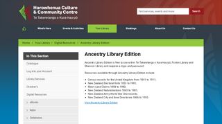 
                            9. Ancestry Library Edition Te Takere