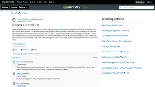 
                            8. Ancestry log-in not working at all - Ancestry Support
